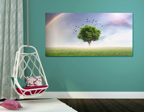 OBRAZ OSAMĚLÝ STROM NA LOUCE - OBRAZY PŘÍRODY A KRAJINY - OBRAZY