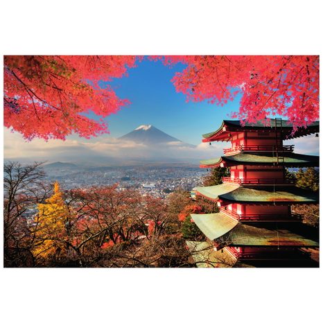FOTOTAPETE HERBST IN JAPAN - TAPETEN VON STÄDTEN - TAPETEN