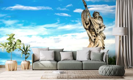 FOTOTAPETA ANDĚL S KŘÍŽEM - TAPETY ANDĚLÉ - TAPETY