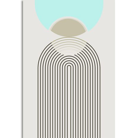 OBRAZ DÚHA BUDÚCNOSTI MID-CENTURY - ABSTRAKTNÉ OBRAZY - OBRAZY