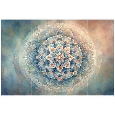 TAPETA MANDALA V PASTELOVÝCH TÓNECH - TAPETY MANDALA - TAPETY