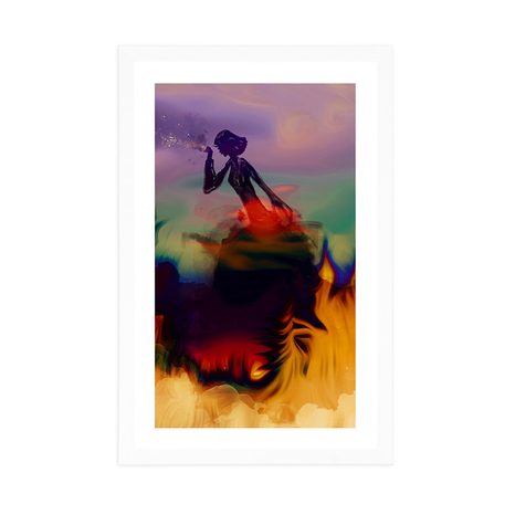 POSTER MIT PASSEPARTOUT WEIBLICHE MAGIE - MOTIVE AUS UNSERER WERKSTATT - POSTER