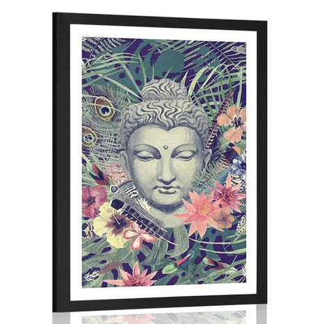 POSTER – BUDDHA SU SFONDO ESOTICO - FENG SHUI - POSTER