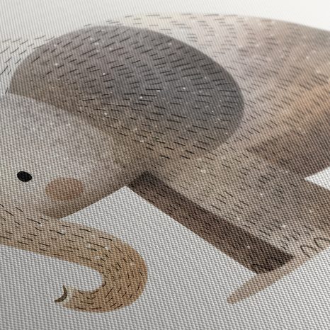 QUADRO SU TELA – ELEFANTE CARINO PER BAMBINI - QUADRI PER BAMBINI ANIMALI - STAMPE E QUADRI