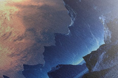 QUADRO SU TELA – PAESAGGIO FANTASTICO - QUADRI DELLO SPAZIO E DELLE STELLE - STAMPE E QUADRI