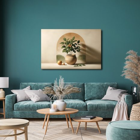 WANDBILD ZITRUSHARMONIE - BOTANISCHE BILDER - BILDER