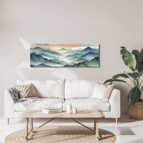 OBRAZ KLID NAD MODRÝMI HORAMI - OBRAZY HORY - OBRAZY