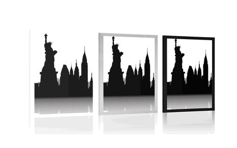 PLAKÁT MEZINÁRODNÍ SYMBOLY METROPOLÍ - MĚSTA - PLAKÁTY