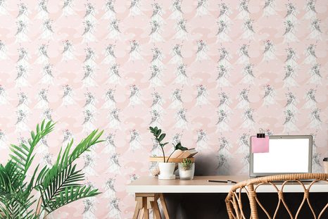 TAPETA VÍLA NA RŮŽOVÉM POZADÍ - DĚTSKÉ TAPETY - TAPETY