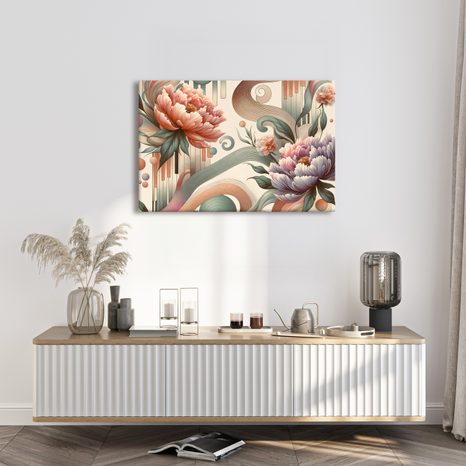 OBRAZ KVĚTY V ABSTRAKTNÍM STYLU - OBRAZY KVĚTŮ - OBRAZY