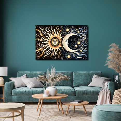 OBRAZ SLUNCE A LUNA - OBRAZY MĚSÍC - OBRAZY