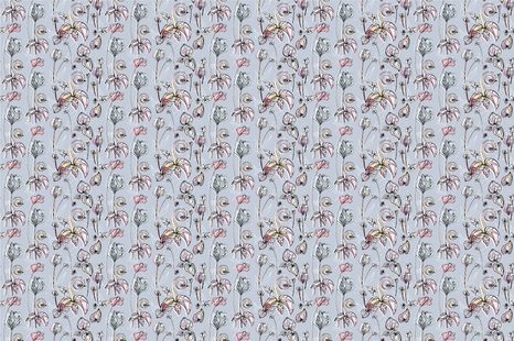 SELBSTKLEBENDE TAPETE SCHÖNHEIT DER VINTAGE BLUMEN - SELBSTKLEBENDE TAPETEN - TAPETEN