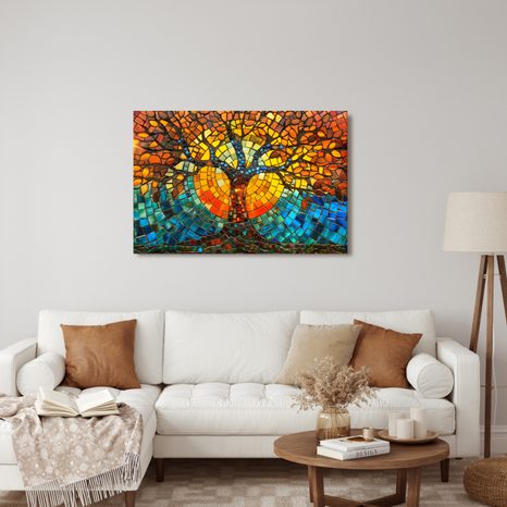 SLIKA MOZAIK ŠARENI STABLO ŽIVOTA - SLIKE STABLA ŽIVOTA - SLIKE
