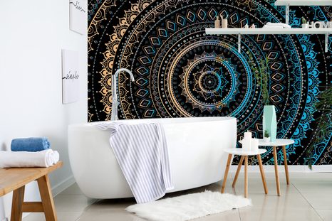 TAPETA MANDALA SE VZOREM SLUNCE - TAPETY FENG SHUI - TAPETY