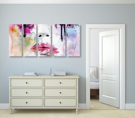 5-DIELNY OBRAZ MÓDNA ŽENA (2) - PICTURES - 🔥 TOTAL SALE 🔥