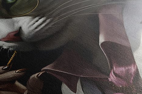 QUADRO SU TELA – GANGSTER ANIMALE GATTO - QUADRI DI GANGSTER ANIMALI - STAMPE E QUADRI