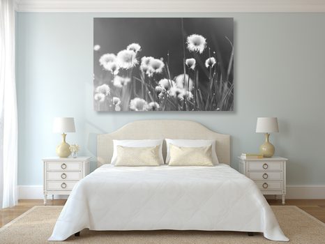 SLIKA BOMBAŽ V ČRNOBELI IZVEDBI - ČRNOBELE SLIKE - SLIKE