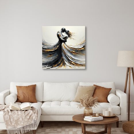 OBRAZ TANEC V ZLATÝCH TÓNECH - OBRAZY LÁSKA - OBRAZY
