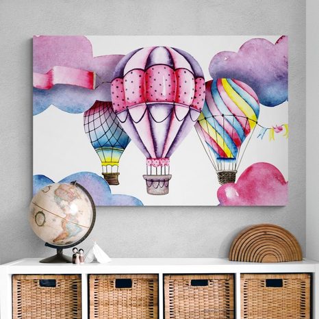 TABLOU BALONIȚE DE ACUARELĂ - TABLOURI PENTRU COPII - TABLOURI