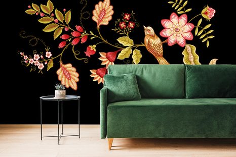 SELBSTKLEBENDE TAPETE VÖGLEIN MIT VOLKSMOTIV - SELBSTKLEBENDE TAPETEN - TAPETEN