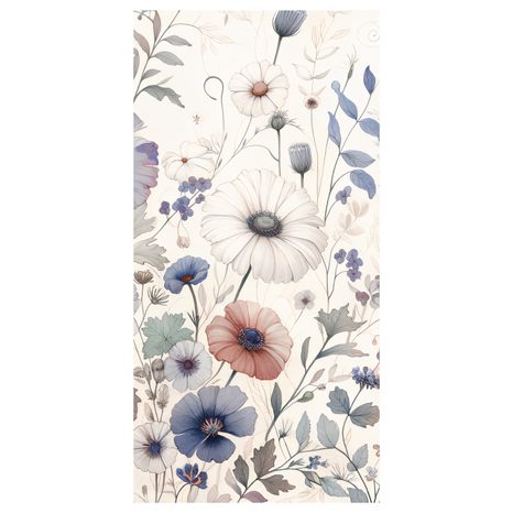 WANDBILD ZARTE BLUMEN - WANDBILDER FELDER UND WIESEN - BILDER