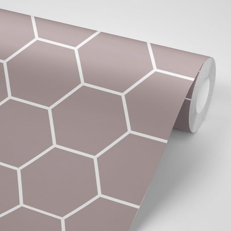 SAMOLEPIACA TAPETA MODERNÝ HEXAGÓN VZOR - SAMOLEPIACE TAPETY - TAPETY