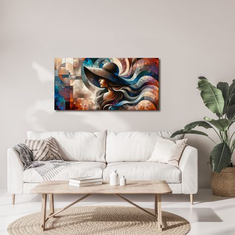 OBRAZ ABSTRAKTNÍ PORTRÉT ŽENY - OBRAZY ŽENY - OBRAZY