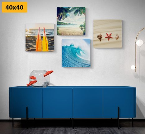 SET OBRAZŮ DOVOLENÁ U MOŘE - SESTAVY OBRAZŮ - OBRAZY