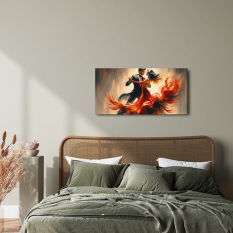 WANDBILD LEIDENSCHAFT IM RHYTHMUS DES TANGOS - BILDER VON MENSCHEN - BILDER