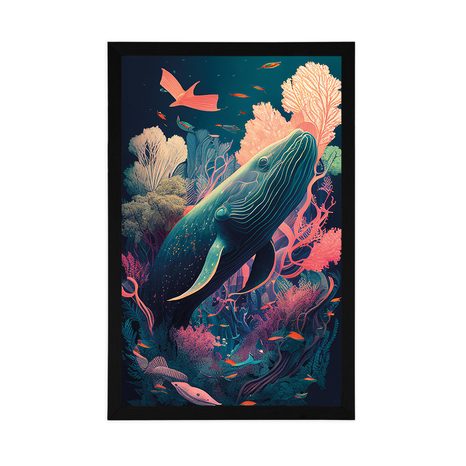 PLAGÁT SURREALISTICKÁ VEĽRYBA - PODMORSKÝ SVET - PLAGÁTY