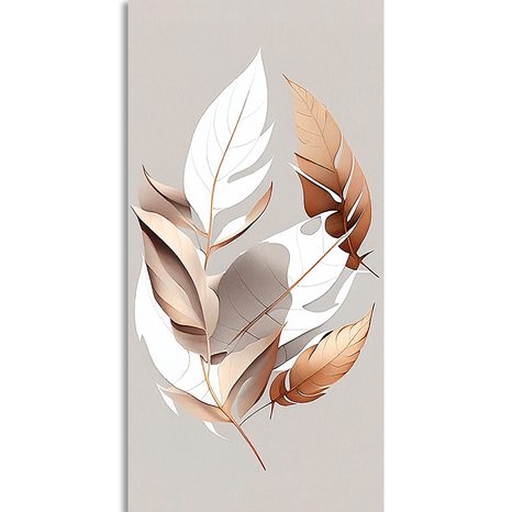 CANVAS PRINT COPPER LEAVES WITH A TOUCH OF MINIMALISM - PICTURES - 🔥 TOTAL SALE 🔥