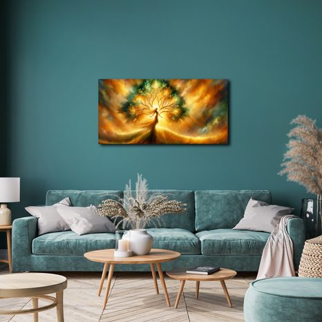 WANDBILD HARMONIE MIT DER NATUR - BILDER BÄUME DES LEBENS - BILDER