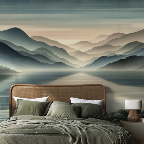 TAPETA MLŽNÉ HORSKÉ PANORAMA - TAPETY HORY - TAPETY