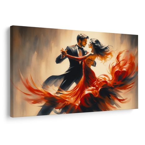 OBRAZ TANEC V OHNIVÉM OBJETÍ - OBRAZY LIDÍ - OBRAZY