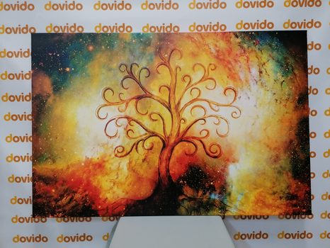 KÉP ÉLETFA BOLYGÓ ABSZTRAKT ELEMEKKEL - ÉLETFÁK KÉPEK - KÉPEK