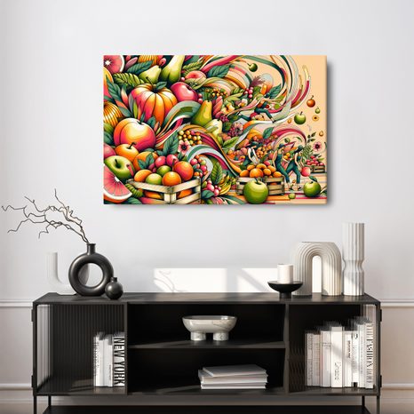 OBRAZ OVOCNÁ EXPLÓZIA - OBRAZY JEDLÁ A NÁPOJE - OBRAZY