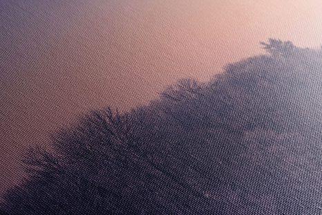 WANDBILD VOLLMOND ÜBER DEM DORF - BILDER VON NATUR UND LANDSCHAFT - BILDER