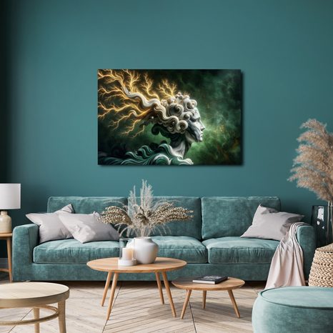 OBRAZ BOHYNĚ BOUŘE S ELEKTRIZUJÍCÍ SILOU - OBRAZY ŽENY - OBRAZY