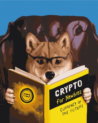 MALOVÁNÍ PODLE ČÍSEL PES INTELEKTUÁL - ZVÍŘATA - MALOVÁNÍ PODLE ČÍSEL