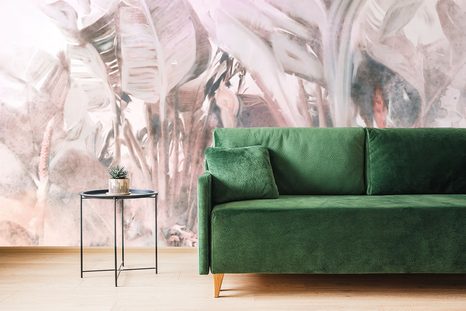 SAMOLJEPLJIVA TAPETA MRTVA PRIRODA S LIŠĆEM U TEHNICI SJENČANJA - SAMOLJEPLJIVE TAPETE - TAPETE