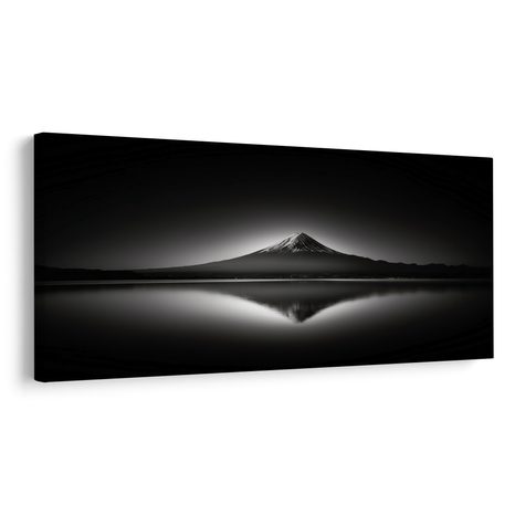 WANDBILD MAJESTÄT DER SCHWARZWEISSLANDSCHAFT - BILDER VON BERGEN - BILDER