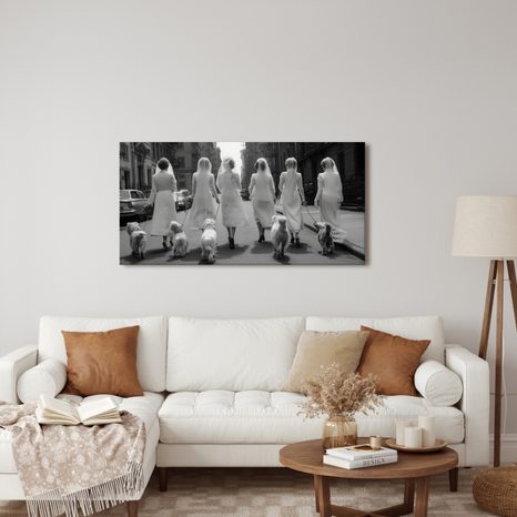 OBRAZ ELEGANTNÍ PROCHÁZKA MĚSTEM - OBRAZY ŽENY - OBRAZY