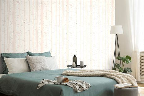 SAMOLEPÍCÍ TAPETA RŮŽOVÉ BŘEZOVÉ STROMY - SAMOLEPÍCÍ TAPETY - TAPETY