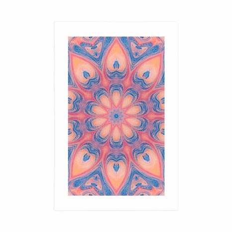 POSTER WITH MOUNT HYPNOTIC MANDALA - FENG SHUI - POSTERS
