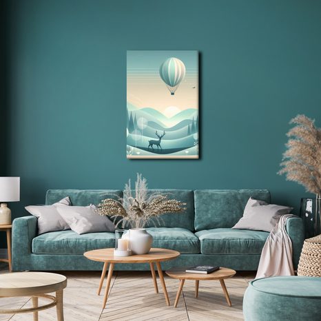 OBRAZ JELEŇ V MODREJ KRAJINE - OBRAZY JELENE - OBRAZY