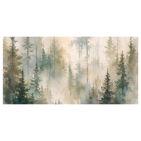 CANVASTAVLA DRÖMSK GRANSKOG I DIS - TAVLOR MED SKOG - TAVLOR