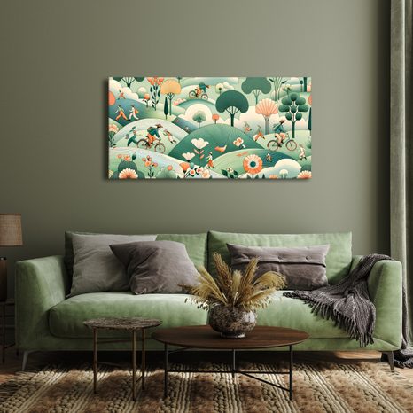 OBRAZ PROCHÁZKA A JÍZDA KRAJINOU - OBRAZY POLE A LOUKY - OBRAZY