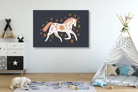 ΕΙΚΌΝΑ ΕΝΌΣ ΥΠΈΡΟΧΟΥ ΜΟΝΌΚΕΡΟΥ ΣΕ ΜΙΑ ΛΑΪΚΉ ΠΙΝΕΛΙΆ - ΠΊΝΑΚΕΣ ΠΑΙΔΙΚΈΣ - ΠΊΝΑΚΕΣ