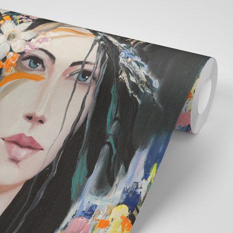 WALLPAPER ORIGINAL PAINTING OF A WOMAN - WALLPAPERS OF PEOPLE AND CELEBRITIES - WALLPAPERS