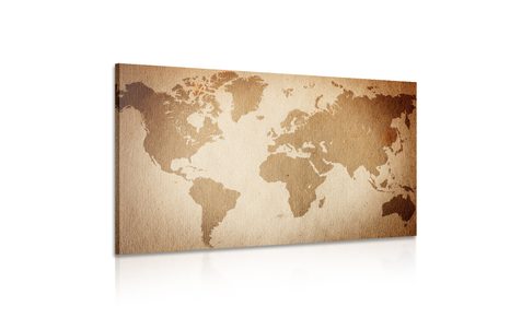 TABLOU VINTAGE HARTA LUMII - TABLOURI CU HĂRȚI - TABLOURI